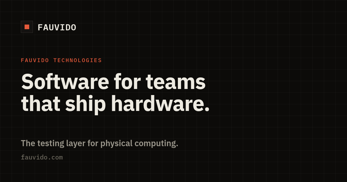 Fauvido Technologies — 官网预览图
